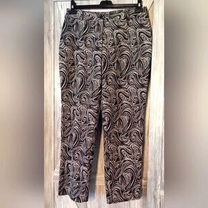 Nygard Collection Black Tan Pants 12P